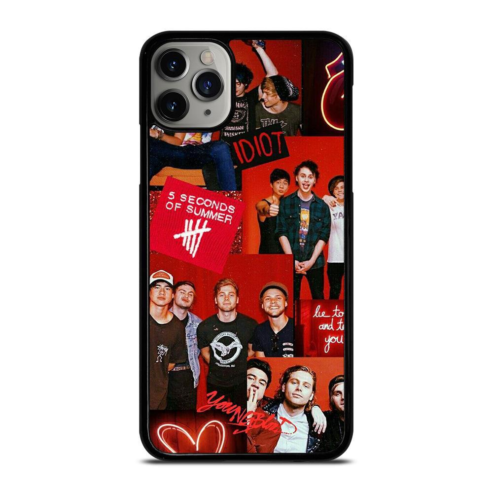 5 Seconds Of Summer Red Collage iPhone 15 | 16 Pro Max Case