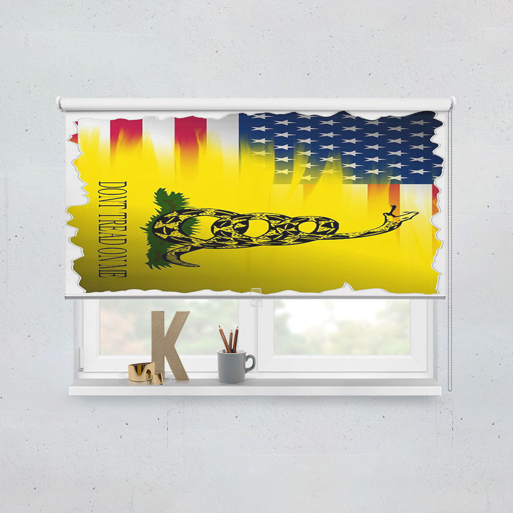 American Gadsden Flag Window Roller Blinds Shades