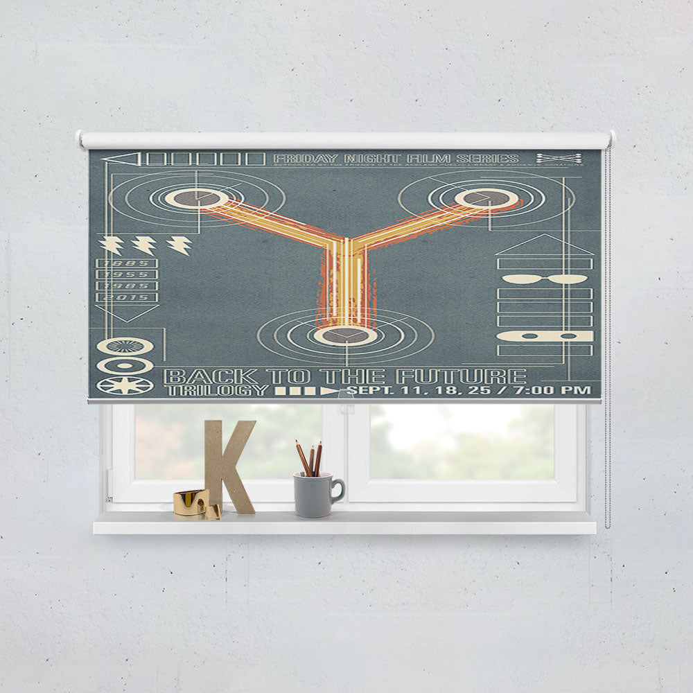 Back To The Future Flux Window Roller Blinds Shades