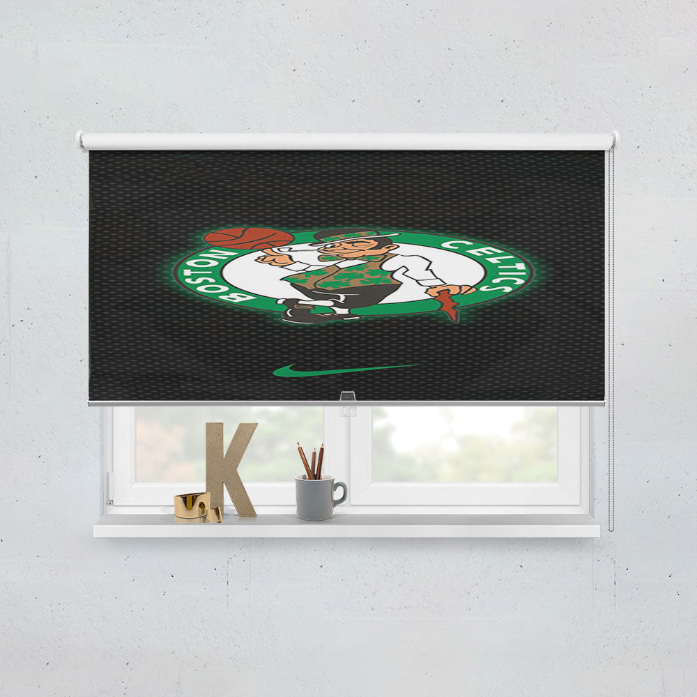 Boston Celtics Nike Carbon Window Roller Blinds Shades