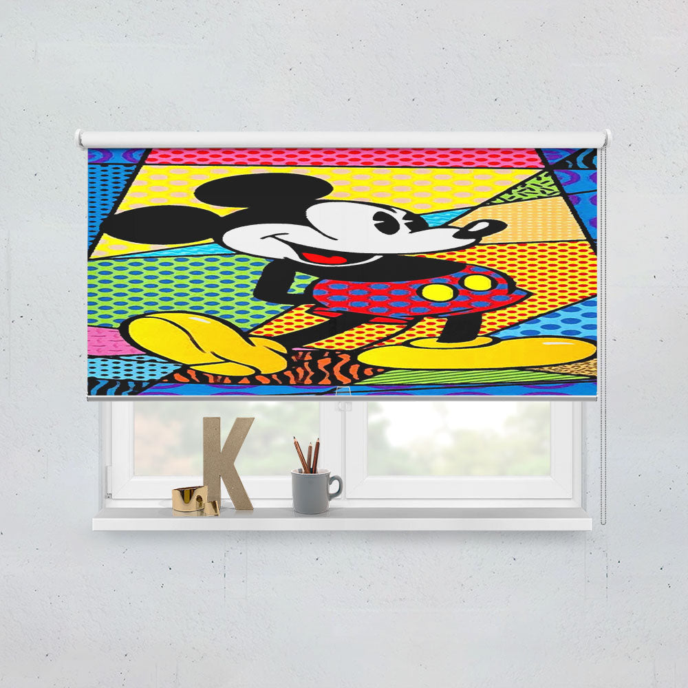 Britto Art Mickey Mouse Window Roller Blinds Shades