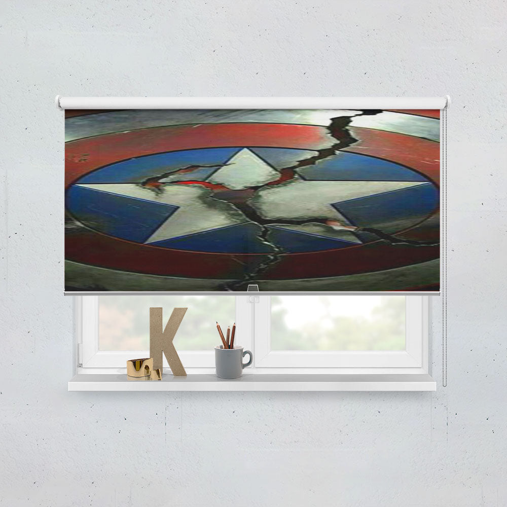Captain America Shield Window Roller Blinds Shades