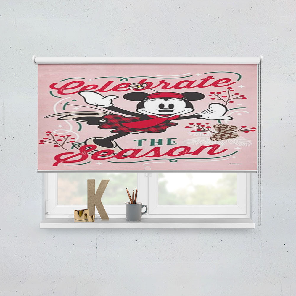 Celebrate The Season Minnie Mouse Window Roller Blinds Shades
