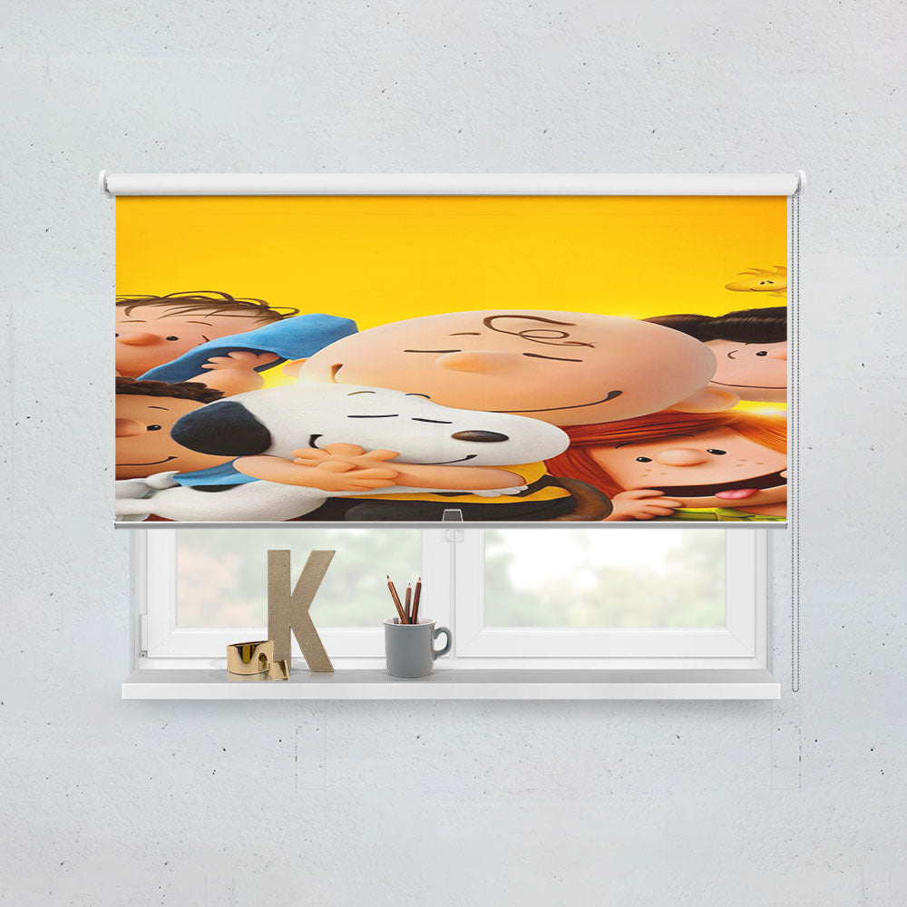 Charlie Brown And Snoopy Hugs The Peanuts Movie Poster Window Roller Blinds Shades