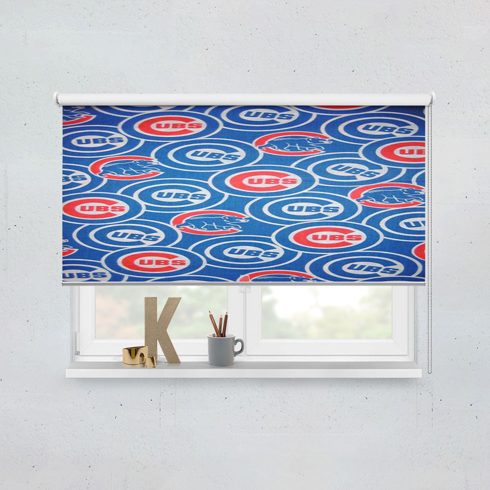 Chicago Cubs Full Pattern Window Roller Blinds Shades