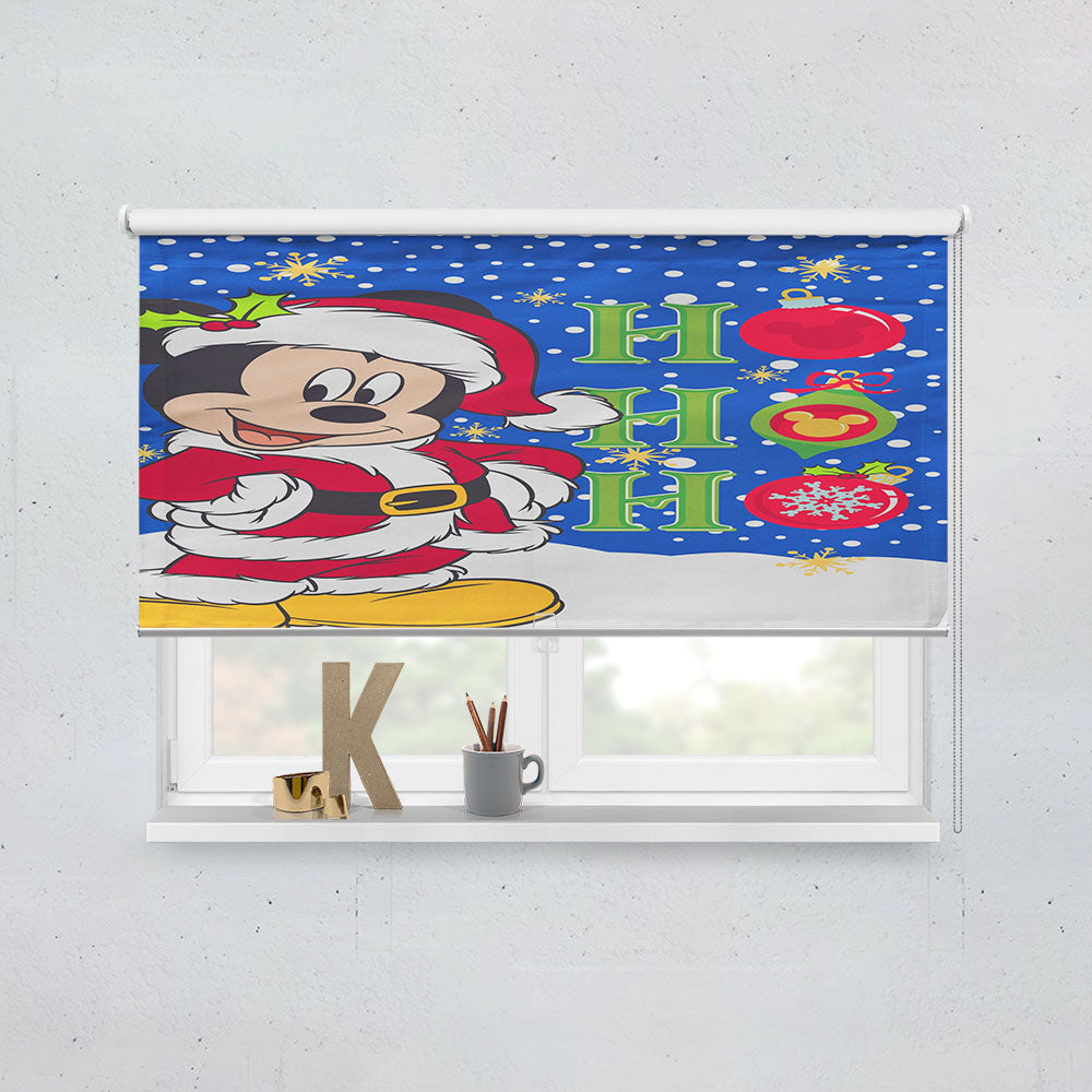 Christmas Disney Santa Mickey Window Roller Blinds Shades
