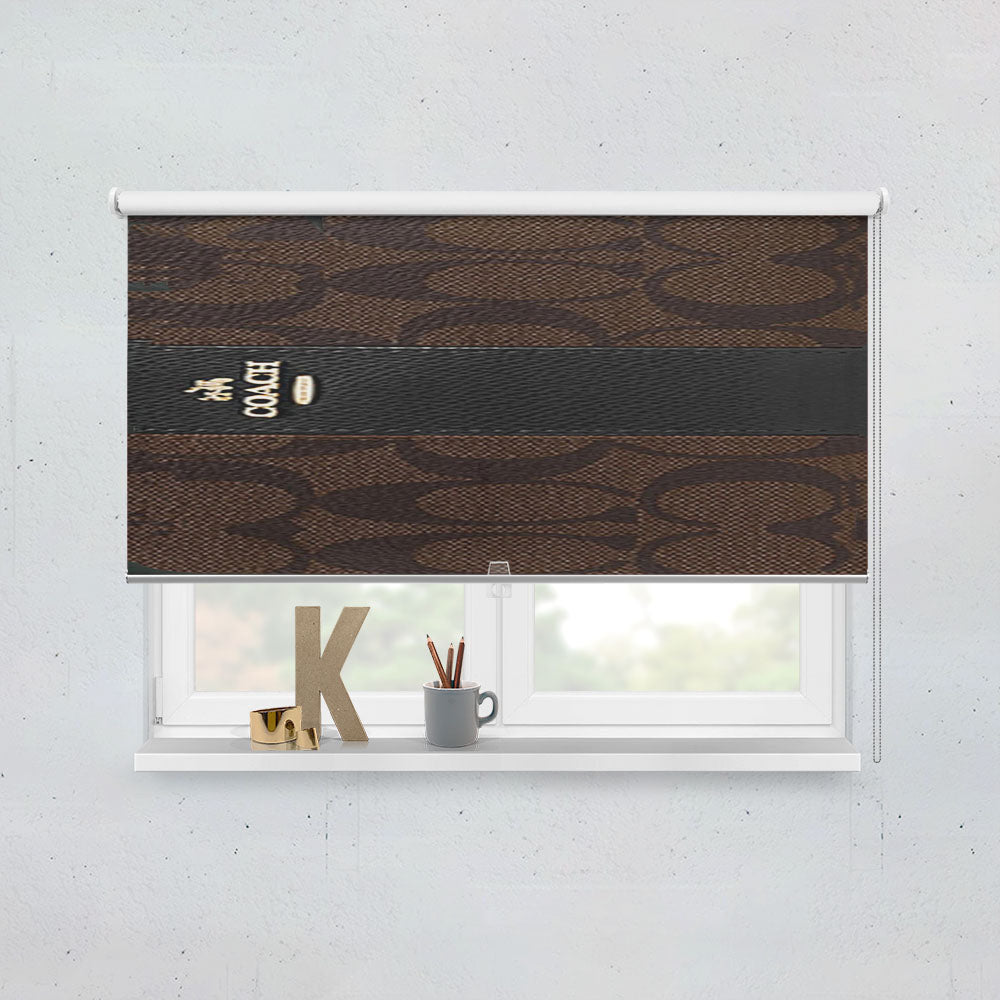 Coach Wallet Pattern Window Roller Blinds Shades