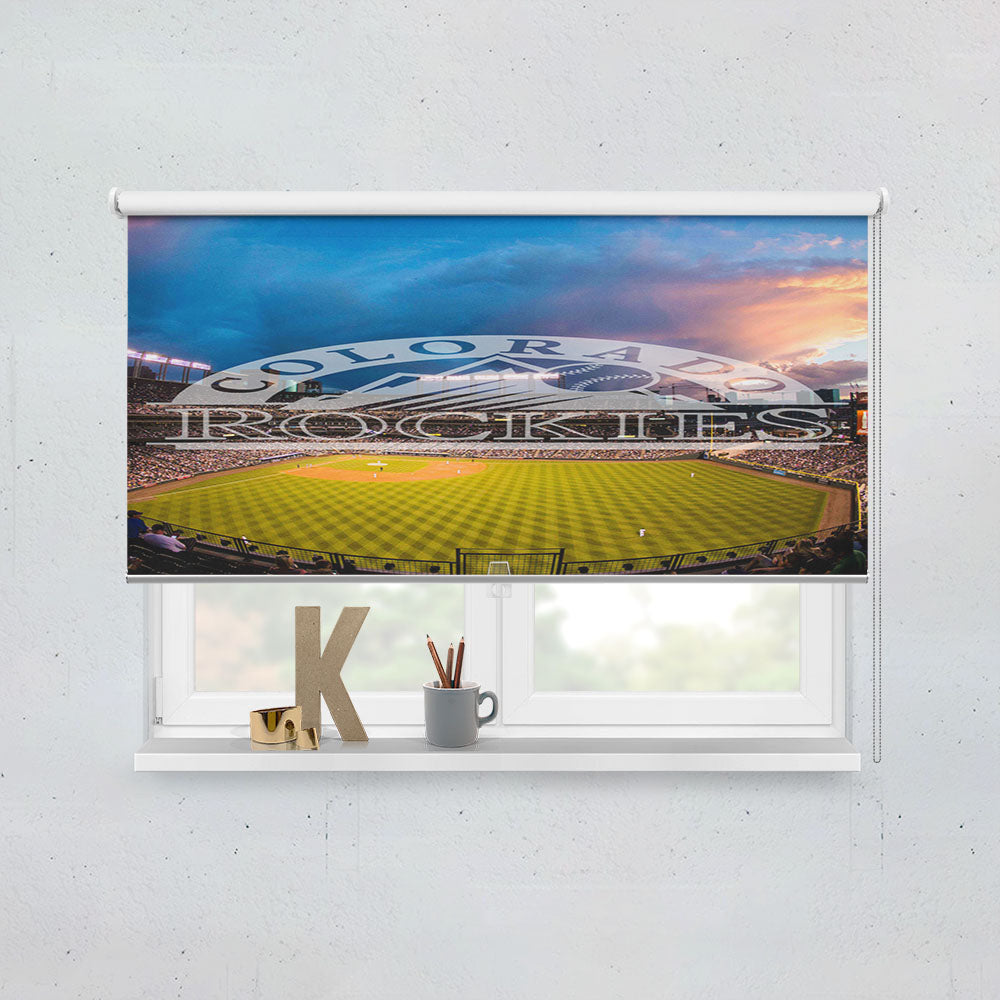 Colorado Rockies Wallpaper Window Roller Blinds Shades