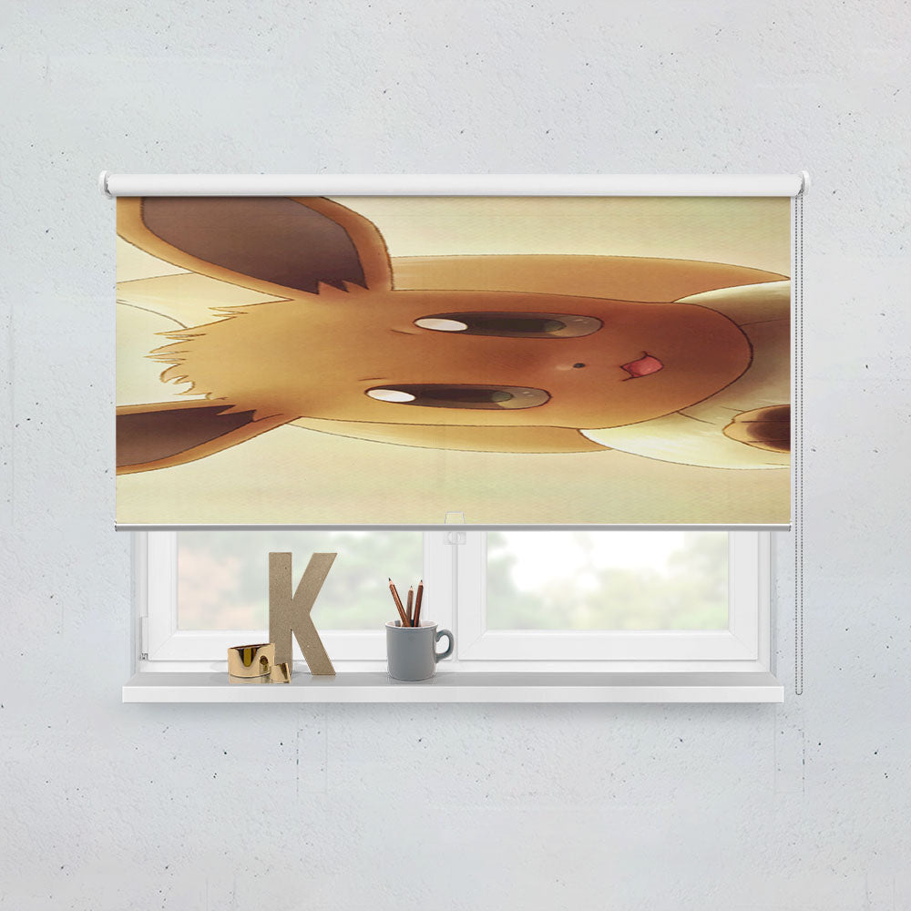 Cute Eevee Pokemon Art Window Roller Blinds Shades