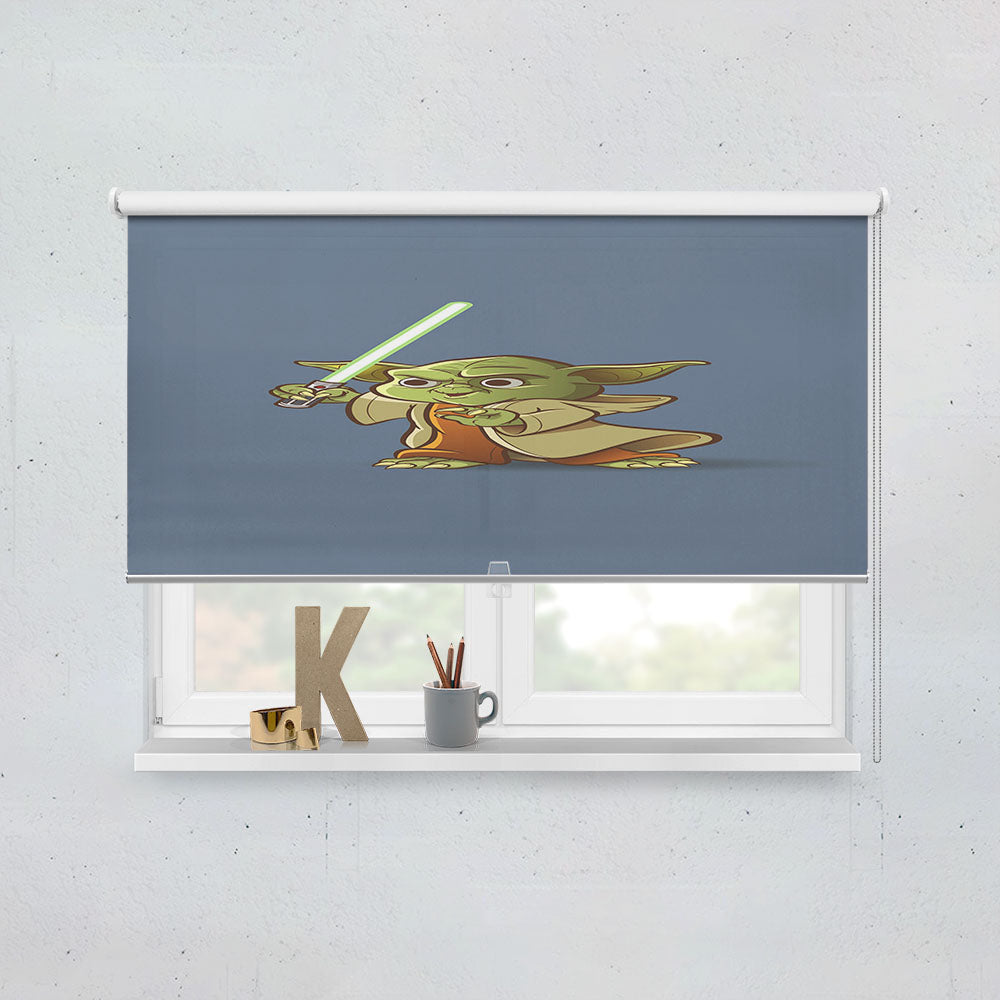 Cute Funny Yoda Star Wars Window Roller Blinds Shades
