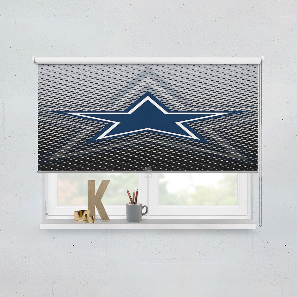Dallas Cowboys Wallapaper Carbon 2 Window Roller Blinds Shades