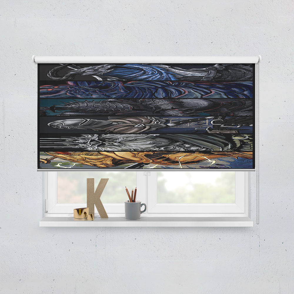 Dark Souls All Characters Art Window Roller Blinds Shades