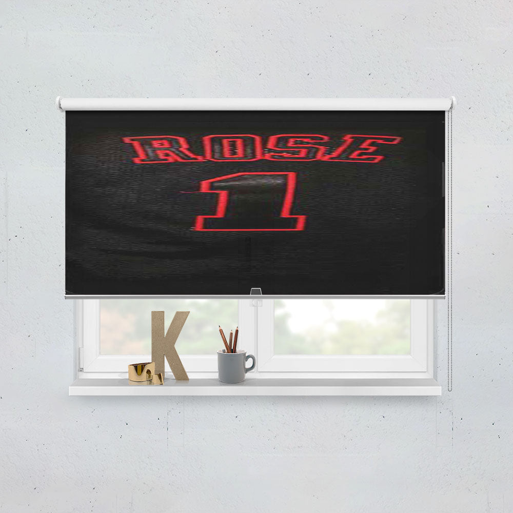 Derrick Rose Jersey Window Roller Blinds Shades