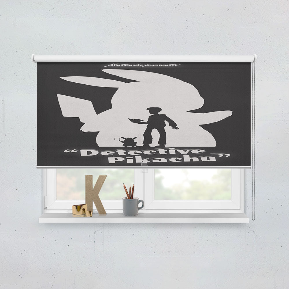 Detective Pikachu Wallpaper Window Roller Blinds Shades