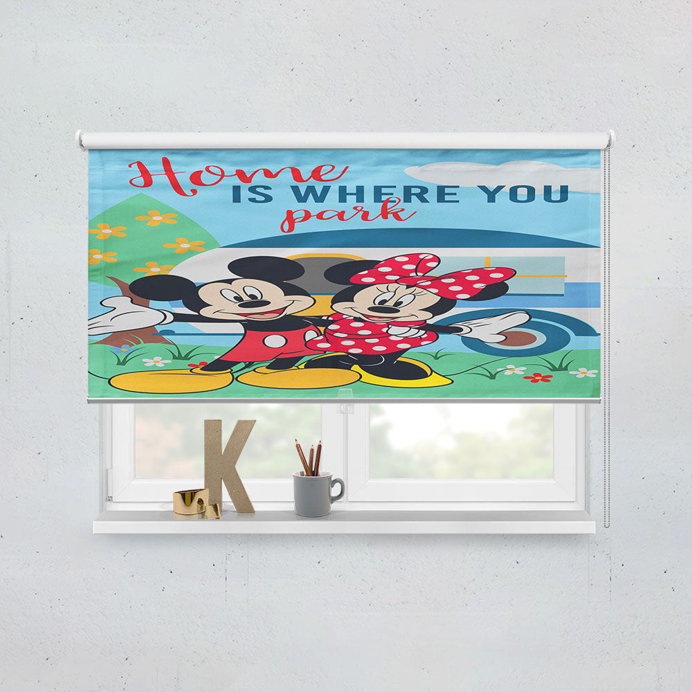 Disney Home Is Where You Park Mickey And Minnie Window Roller Blinds Shades