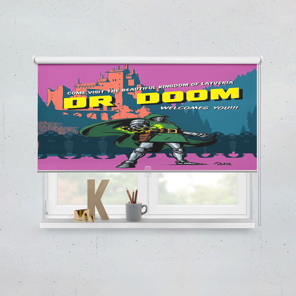 Dr Doom Marvel Window Roller Blinds Shades