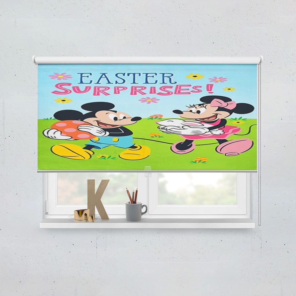 Easter Surprise Mickey And Minnie Window Roller Blinds Shades