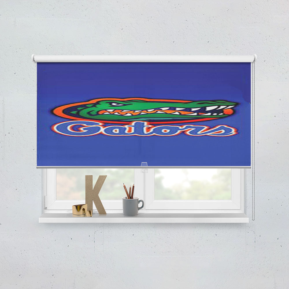 Florida Gators Logo On Blue Fade Window Roller Blinds Shades