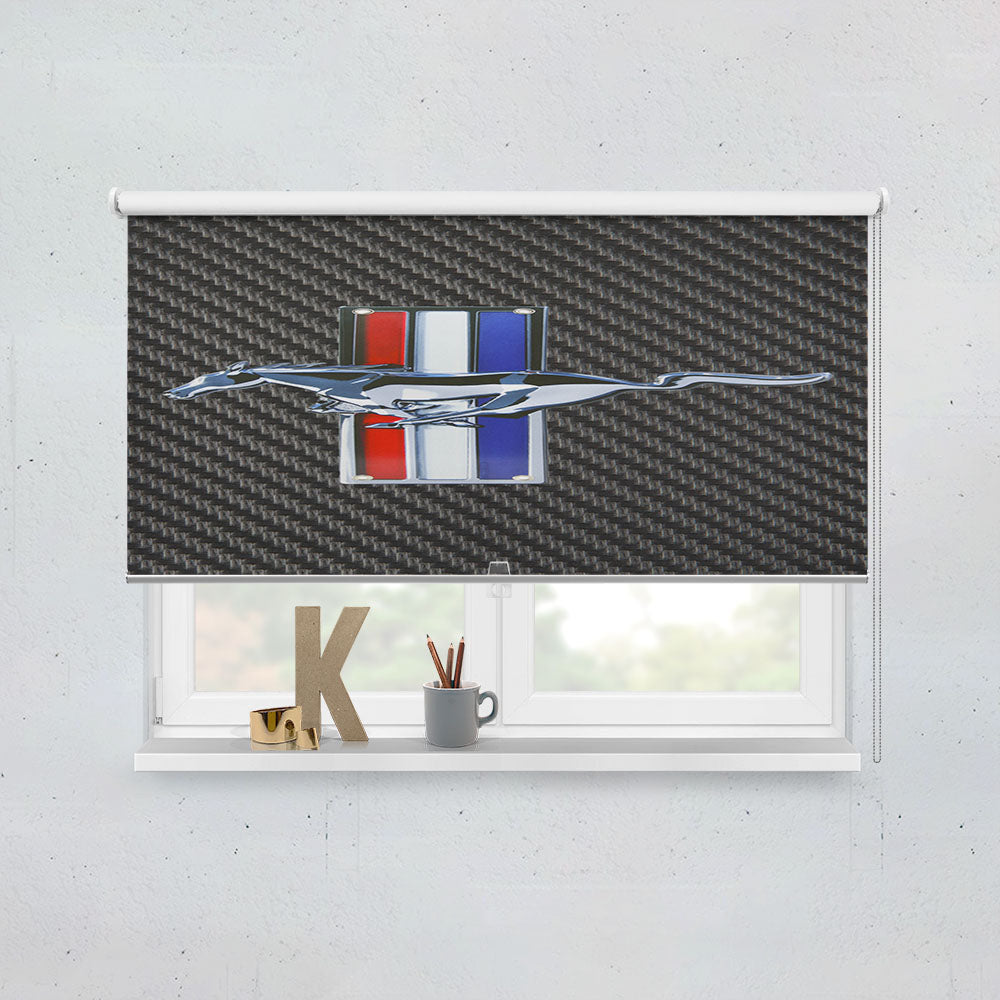 Ford Mustang Carbon Fiber Window Roller Blinds Shades