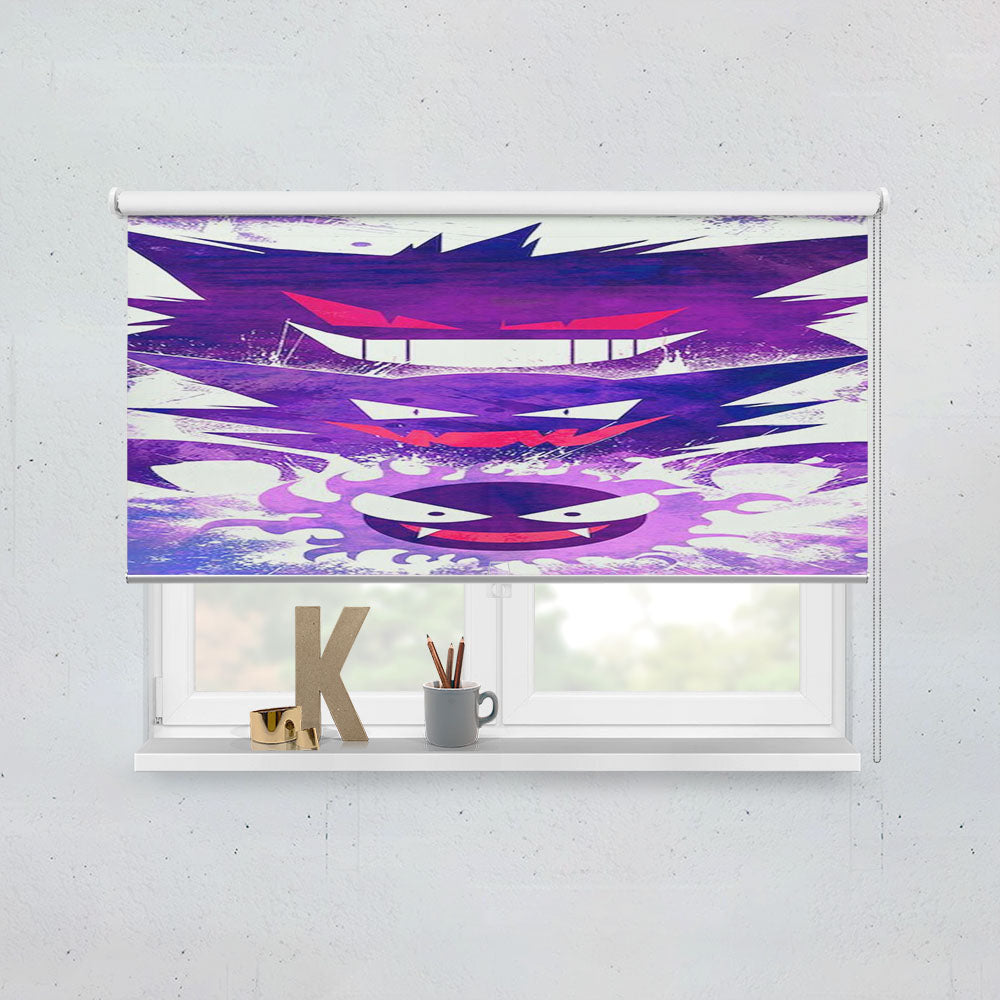 Gastly Haunter Gengar Ghost Pokemon Characters Window Roller Blinds Shades