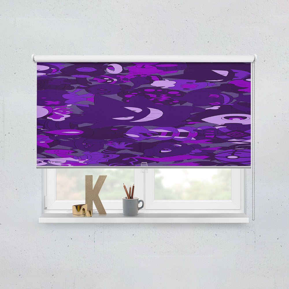 Gengar And All Character Pokemon Halloween Window Roller Blinds Shades