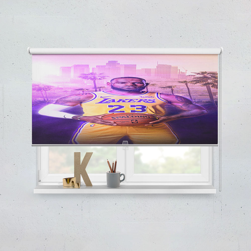 Glowing Lebron James Window Roller Blinds Shades