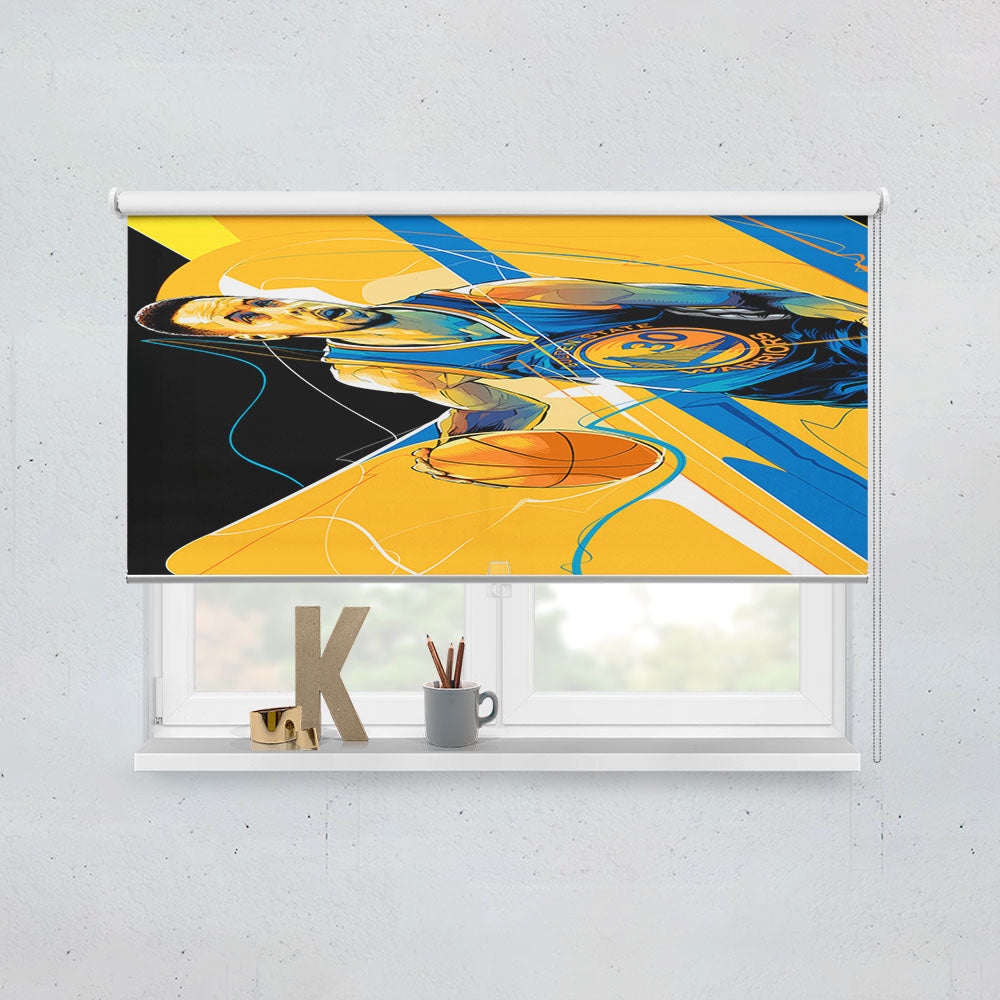 Golden States Warrior Art Stephen Curry 30 Window Roller Blinds Shades