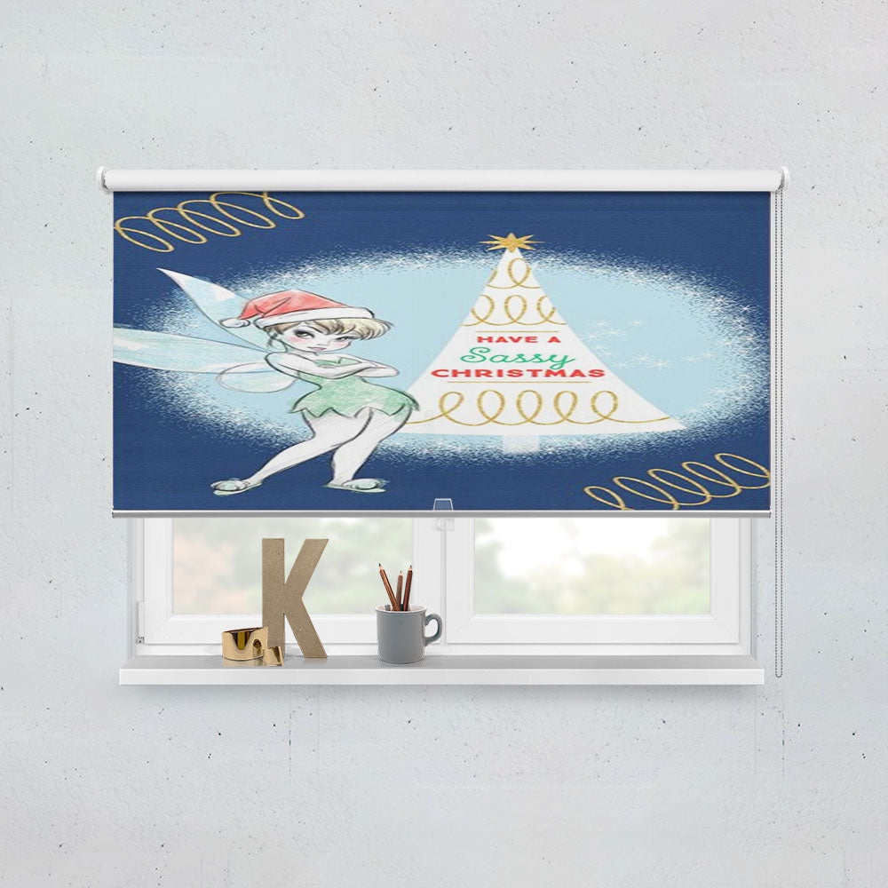Have A Sassy Christmas Tinker Bell Window Roller Blinds Shades
