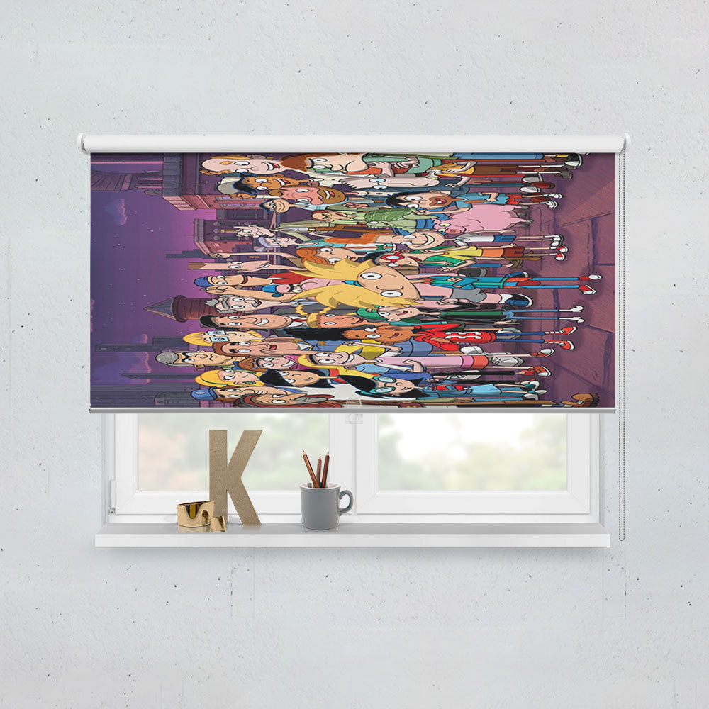 Hey Arnold Nickelodeon All Characters Window Roller Blinds Shades