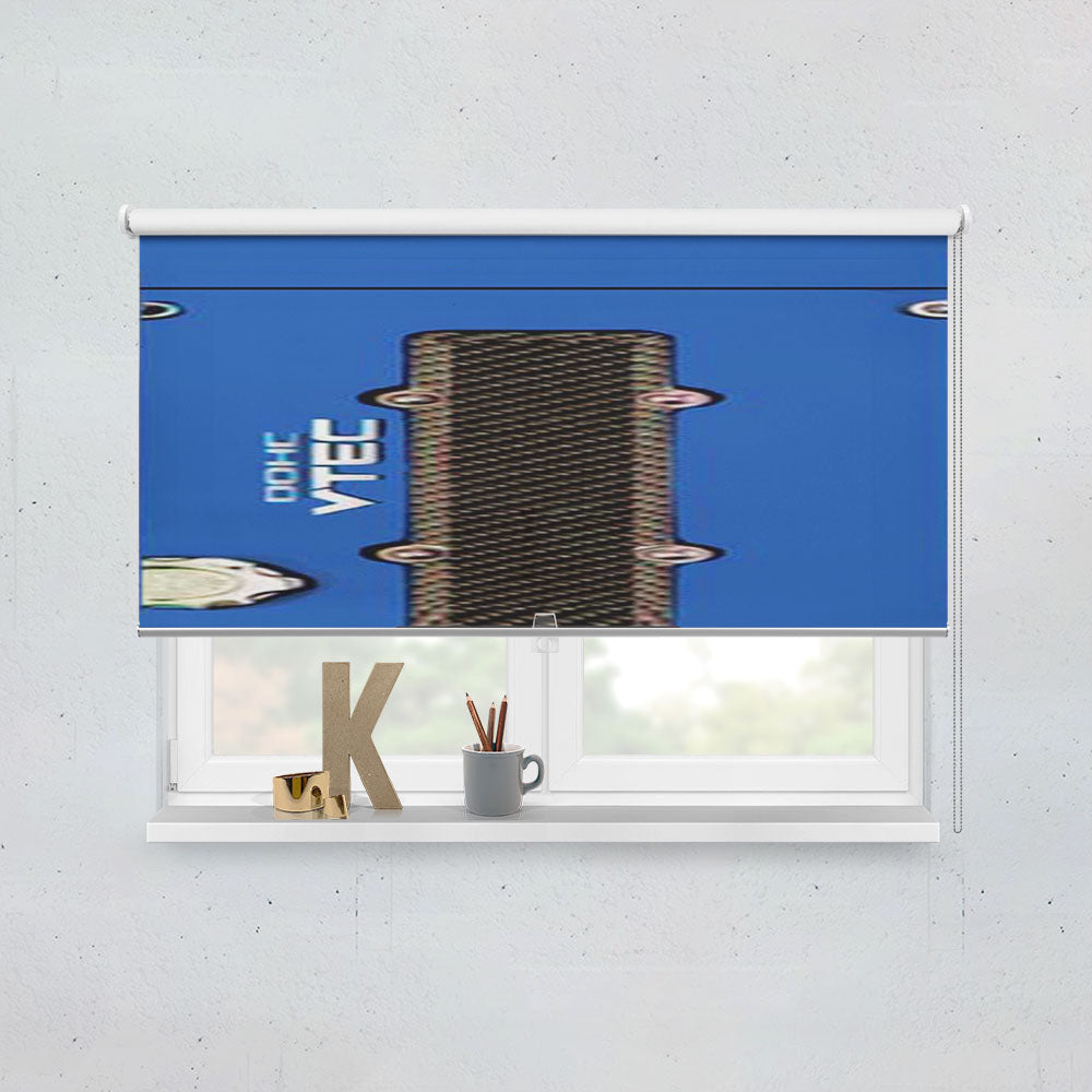Honda Vtec Blue Window Roller Blinds Shades