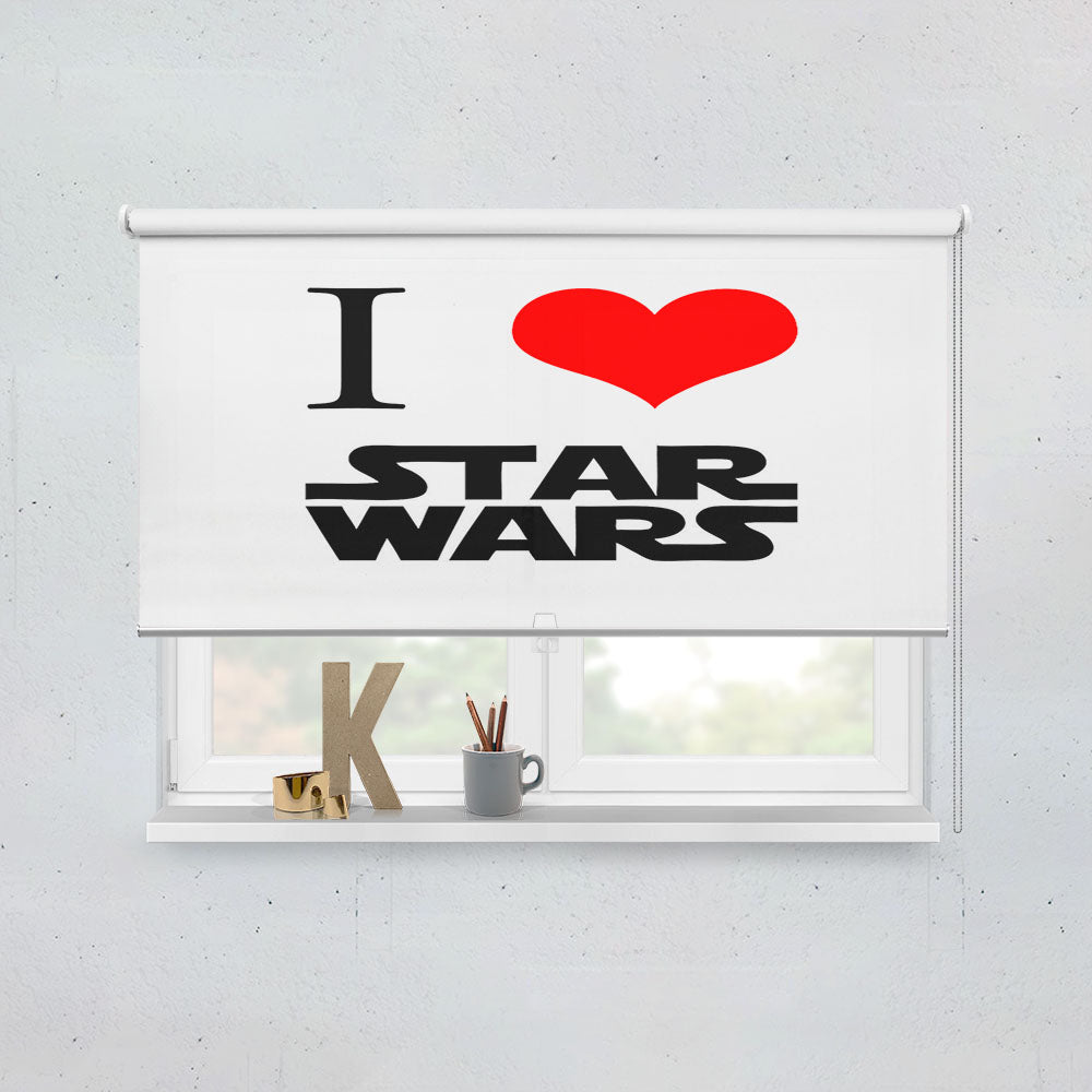 I Love Star Wars Vintage Window Roller Blinds Shades