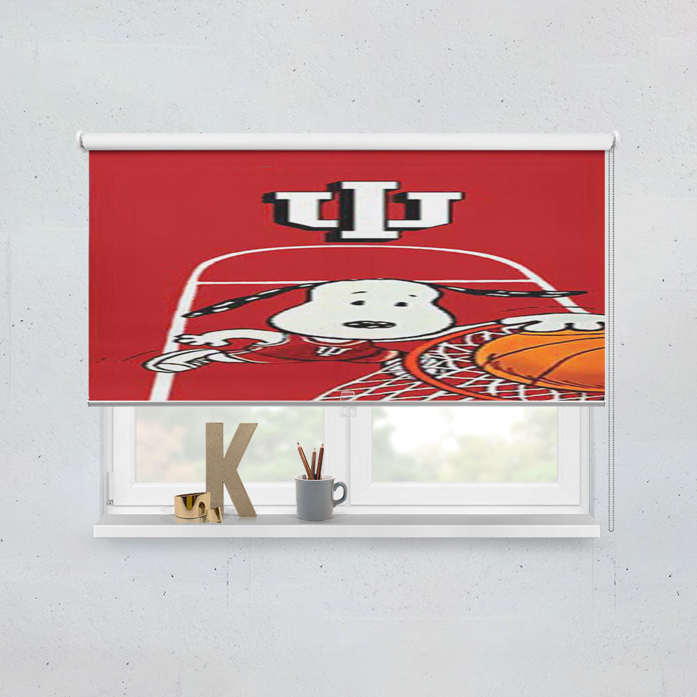 Indy Hoosiers Snoopy Dunk Window Roller Blinds Shades