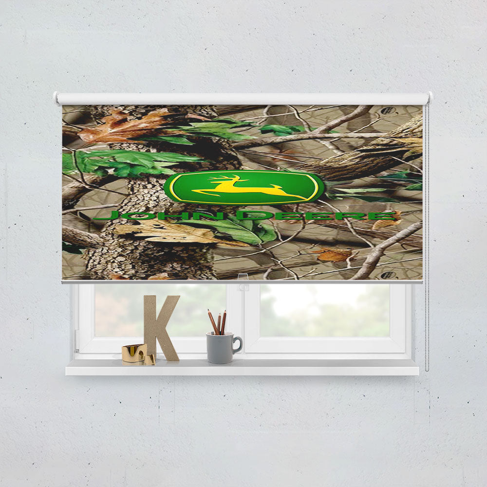 John Deere Camo Logo Window Roller Blinds Shades