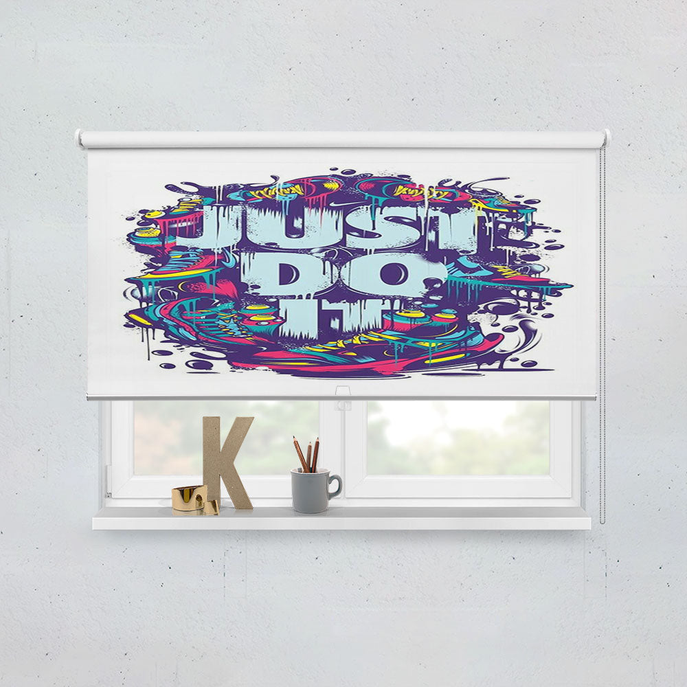 Just Do It Nike Art Shoes Window Roller Blinds Shades