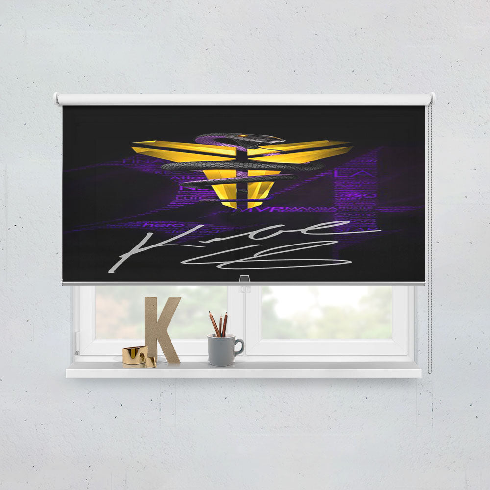 Kobe Bryant Nba Black Mamba Window Roller Blinds Shades