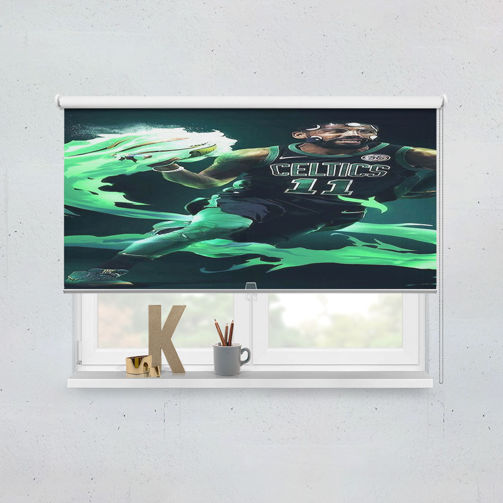 Kyrie Irving Green Flame Nba Window Roller Blinds Shades