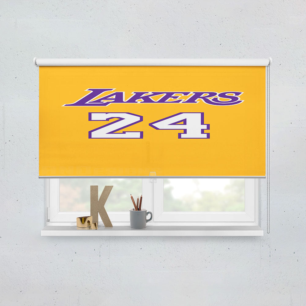 La Lakers Jersey 24 Kobe Bryant Window Roller Blinds Shades
