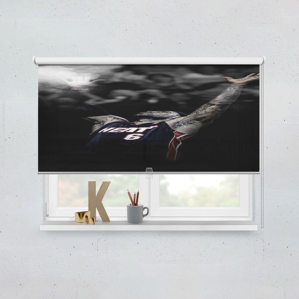 Lebron James Powder Toss Window Roller Blinds Shades