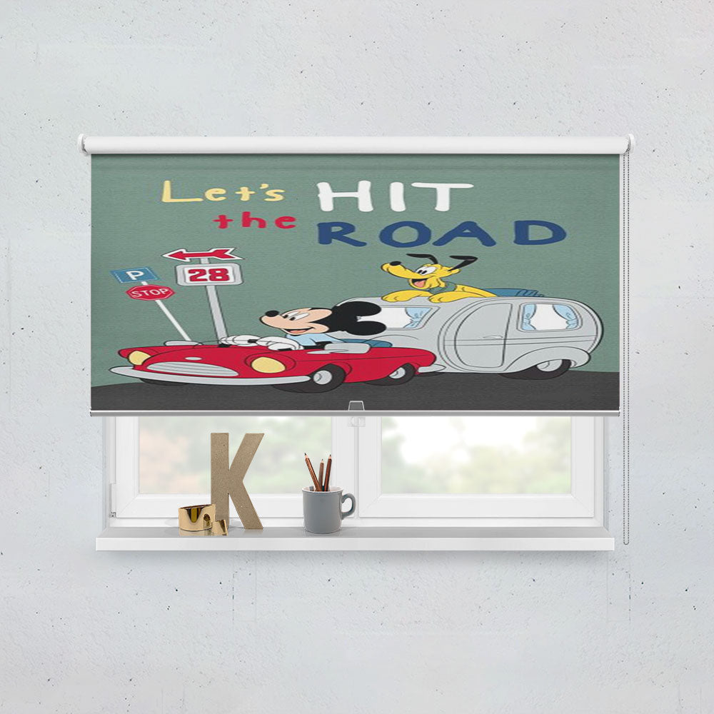 Let’S Hit The Road Mickey Camper Window Roller Blinds Shades