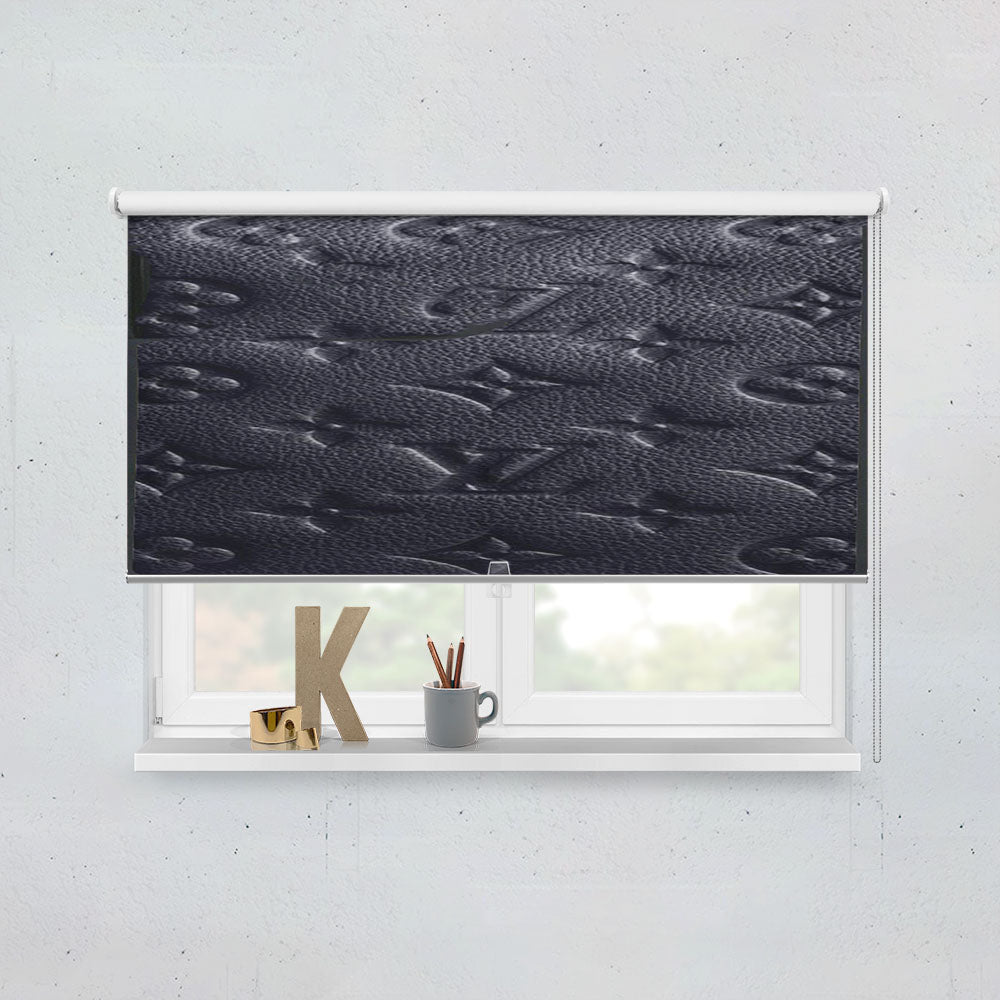 Louis Vuitton Black Print Window Roller Blinds Shades