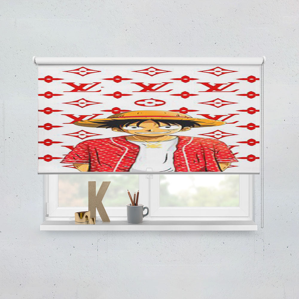 Louis Vuitton Mugiwara No Luffy Window Roller Blinds Shades