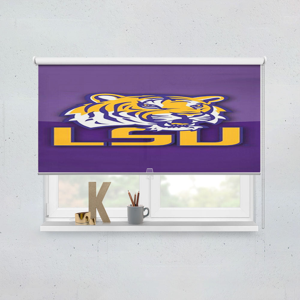 Lsu Tigers 2 Window Roller Blinds Shades