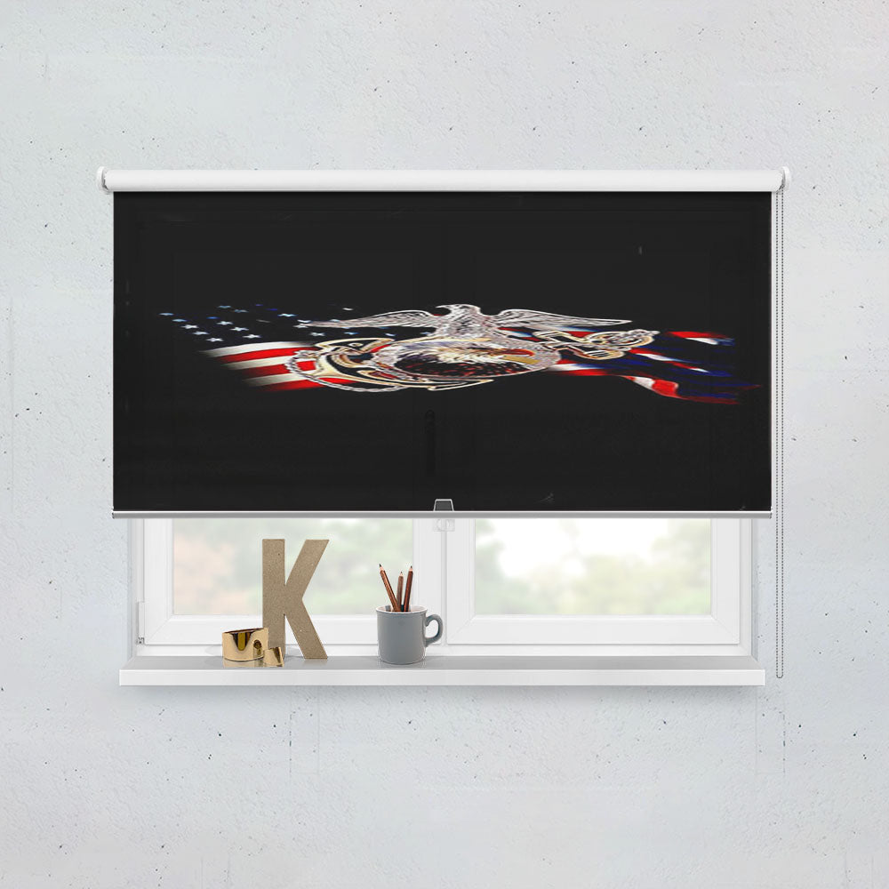 Marine Corps Window Roller Blinds Shades