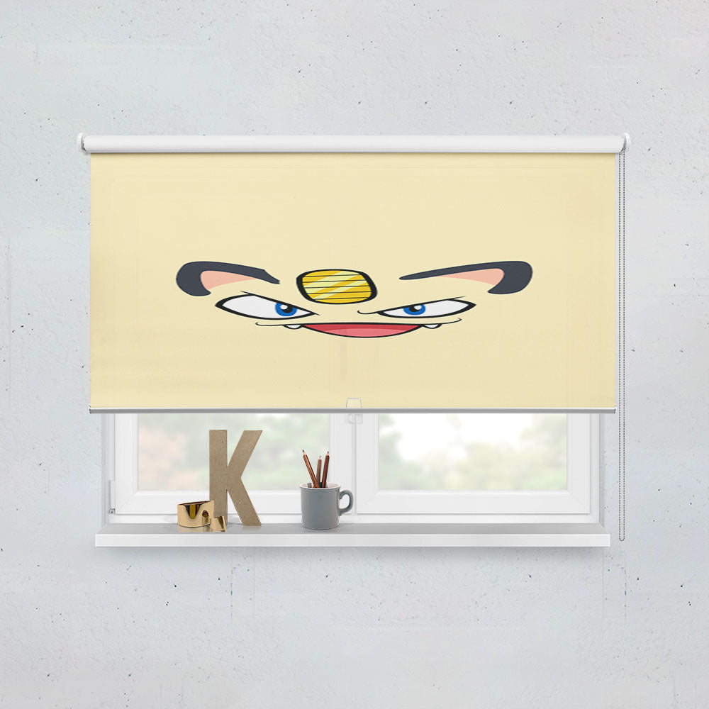 Meowth Pokemon Window Roller Blinds Shades