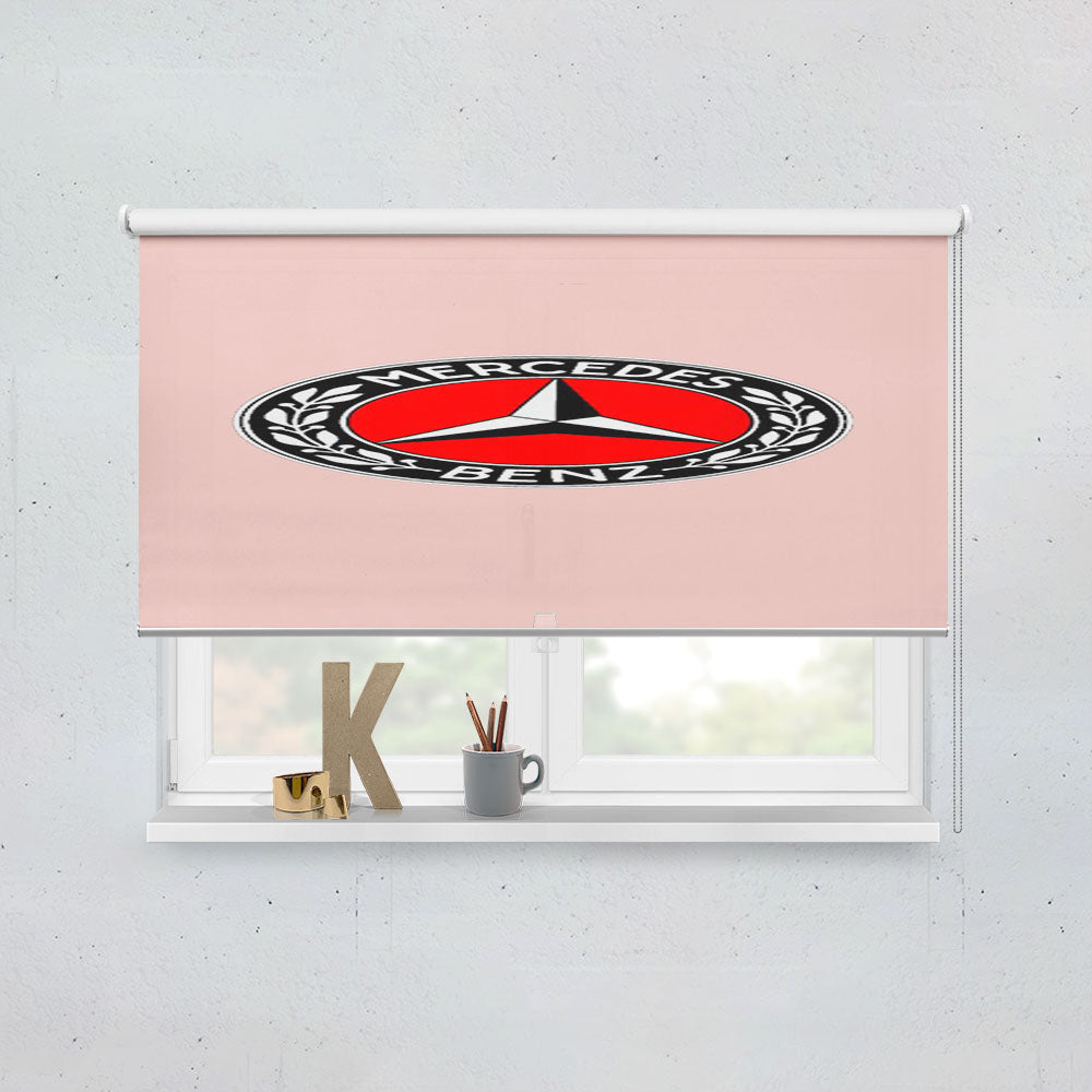 Mercedes Benz Logo Racing Amg Pink Window Roller Blinds Shades