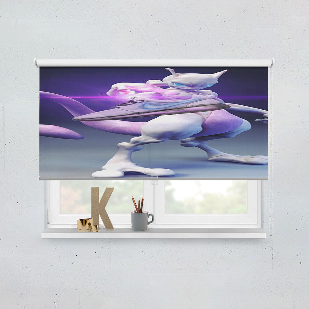 Mewtwo Pokemon Detective Pikachu Window Roller Blinds Shades