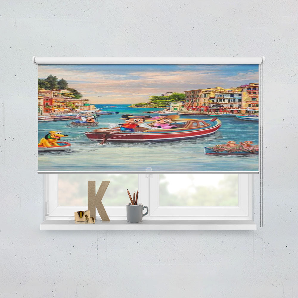 Mickey And Minnie In Italy Window Roller Blinds Shades