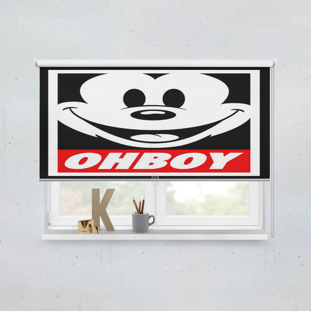 Mickey Mouse Obey Ohboy Window Roller Blinds Shades