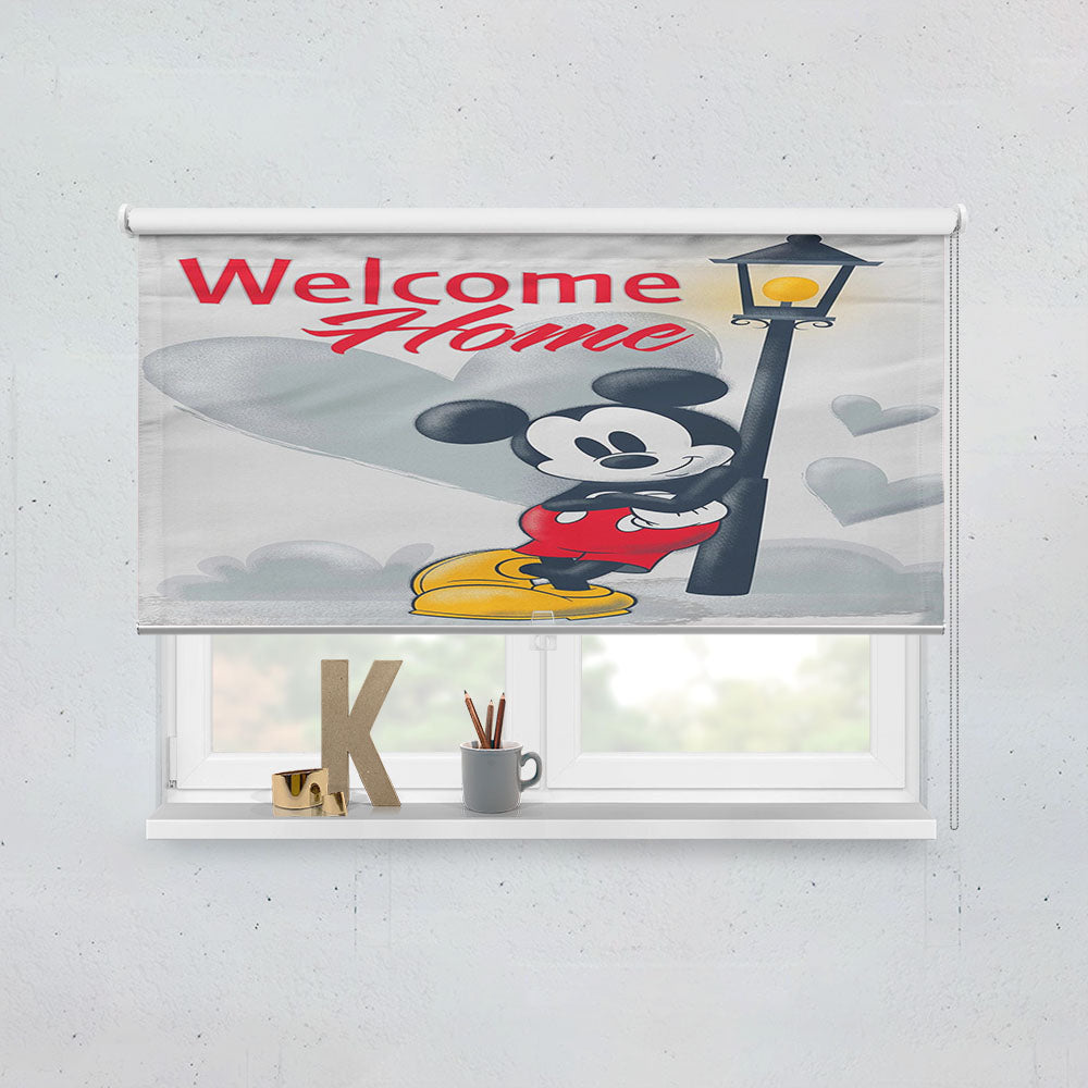 Mickey Mouse Welcome Window Roller Blinds Shades