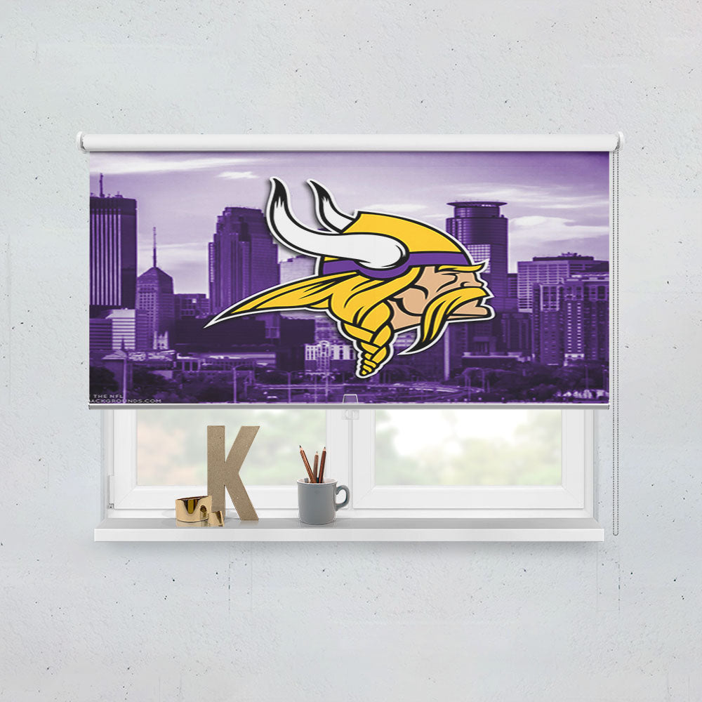 Minnesota Vikings Emblem Window Roller Blinds Shades